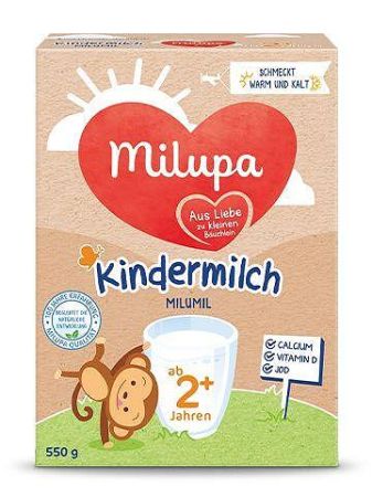  Milupa Kindermilch 2- Адаптирано мляко за деца над 24м+, 550 гр.