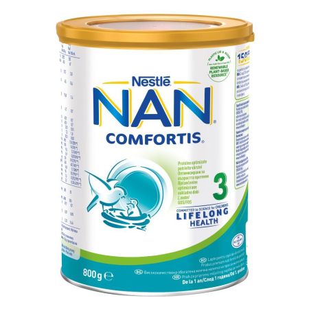 Nestlé NAN Comfortis 3 - Мляко за малки деца след 12 месец, 800 гр.