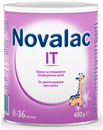 Novalac IT Мляко за кърмачета при запек от 0 до 36 месеца, 400 гр.
