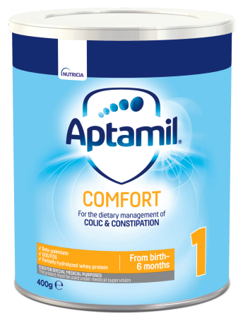Aptamil Comfort 1 - Мляко против колики и запек 0-6 месеца, 400 гр.