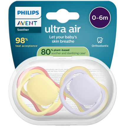 Philips Avent Ultra Air комплект залъгалки 0-6 месеца, SCF087/03