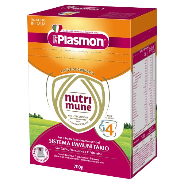 PLASMON® Nutri-mune 4 - Мляко за малки деца от 24+ месеца, 700 гр. (2х350 гр.)