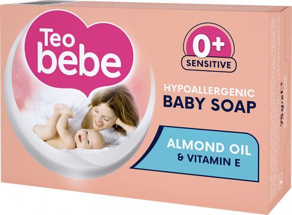 Бебешки крем-сапун с екстракт от бадем ТЕО БЕБЕ 0+ месеца - 75 гр.