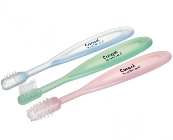 Комплект четки за зъби Canpol babies - 3 броя