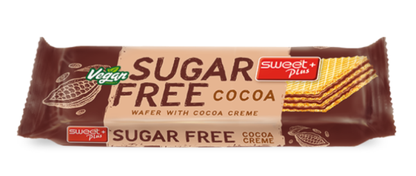 Вафла без захар с какаов крем - Sweet Plus