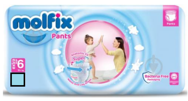Бебешки пелени Molfix Pants 6, 15+ кг., 38 бр. + подарък мокри кърпи.