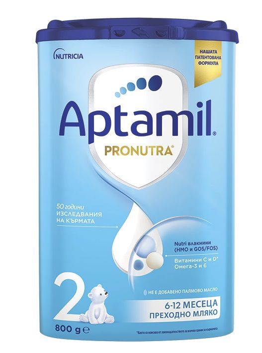 Aptamil 2 Pronutra Advance - Преходно мляко 6-12 месеца, 800 гр. 