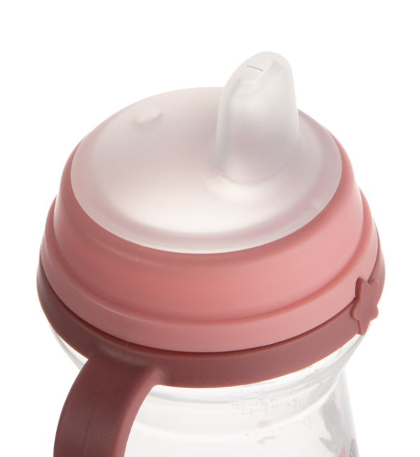 Чаша със силиконов накрайник 6+ месеца - Canpol babies, 150 мл. момиче