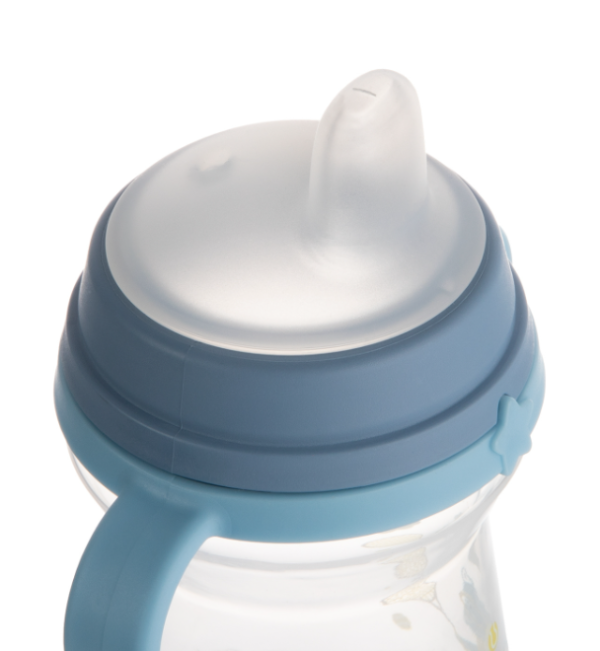 Чаша със силиконов накрайник 6+ месеца - Canpol babies, 150 мл. момче