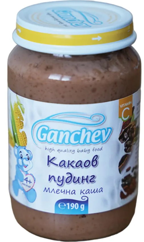 Млечна каша какаов пудинг Ганчев - 4+ месеца, 190 гр.