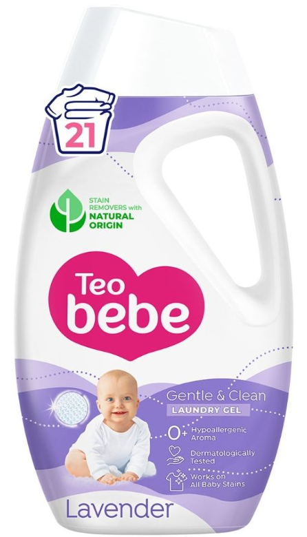 Течен перилен препарат с лавандула Тео Bebe Gentle & Clean Lavender - 0,945 л.