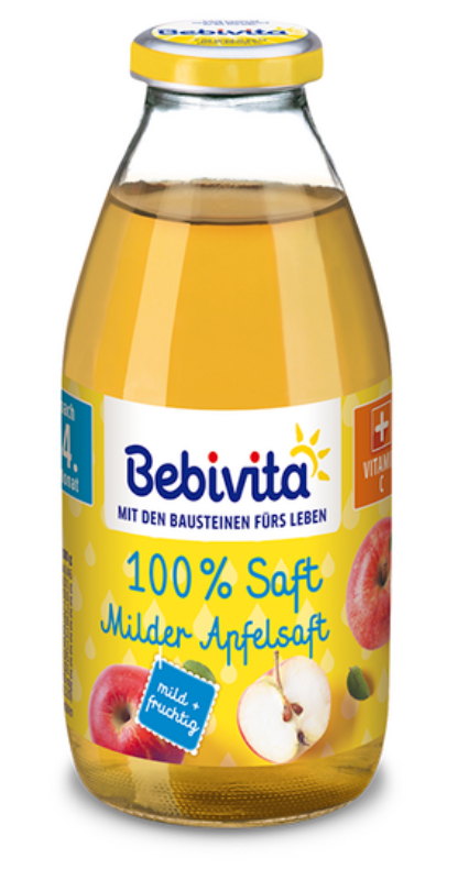  Сок меки ябълки Bebivita - 4+ месеца, 200 мл.