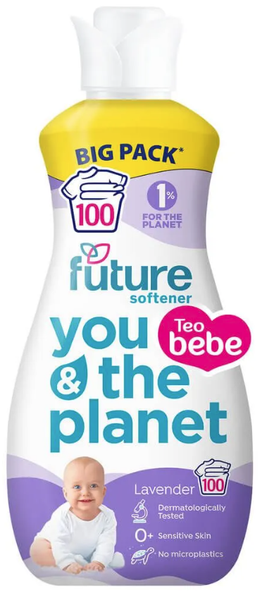 Омекотител за бебешки и детски дрешки с екстракт от лавандула Tео Bebe Future Lavender, 2л.