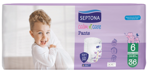 Пелени гащи Septona Extra Large 6, 13-18 кг. 36 броя