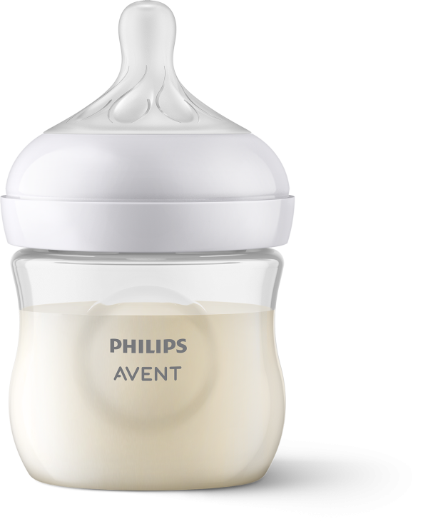 Бебешка бутилка Philips Avent Natural Response 125 мл. с биберон Flow 0+ месеца SCY900/01