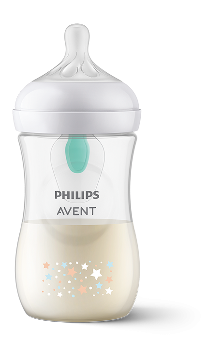 Бебешка бутилка Natural Response Philips Avent с клапа Airfree  260 мл. с биберон Flow 3, 1+ месеца SCY673/82