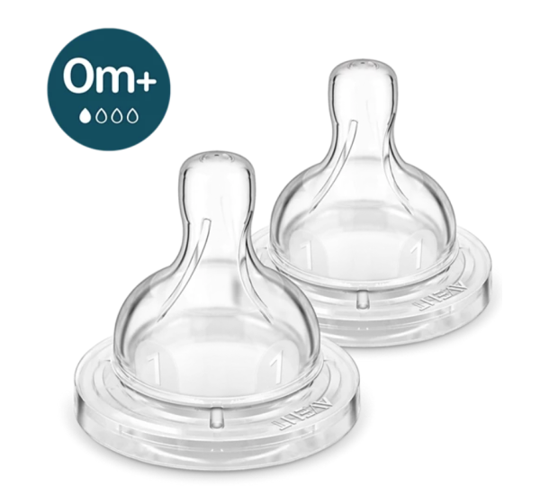 Philips Avent Anti-colic Биберони против колики  0+ месеца Flow 1, 2 бр. SCY761/02