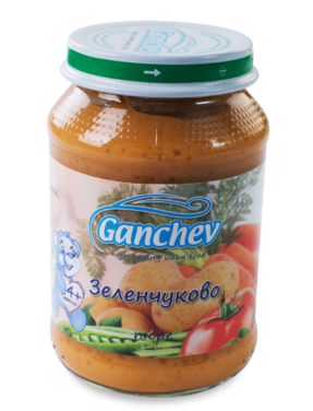 Пюре зеленчуци Ганчев - 4+ месеца, 190 гр.