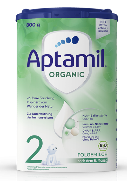 Aptamil БИО 2 – Преходно мляко 6-12 месеца, 800 гр.