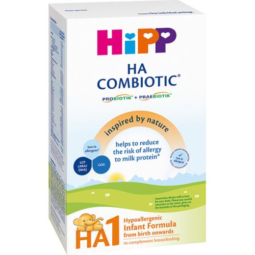 HiPP HA 1 Combiotic - Хипоалергенно мляко за кърмачета от 0 до 6 месеца, 350 гр.