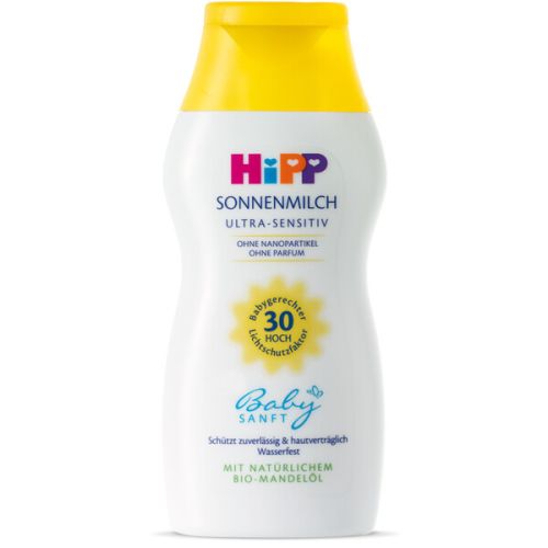 HiPP Babysanft Слънцезащитно мляко, SPF30, 200 мл.