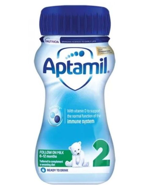 Aptamil 2 Pronutra Advance Liquid - Течна формула за деца 6-12 месеца, 200 мл.