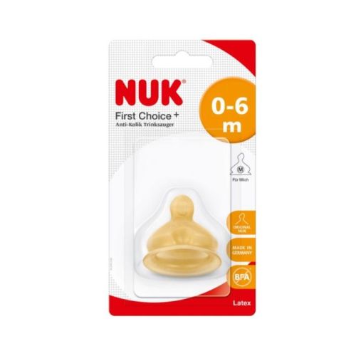 NUK First Choice биберон каучук 0-6 месеца размер M