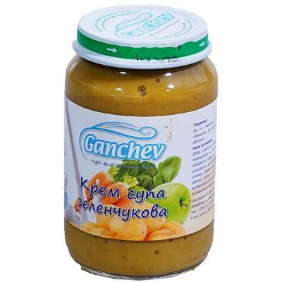Пюре зеленчукова крем супа Ганчев - 12+ месеца, 220 гр.