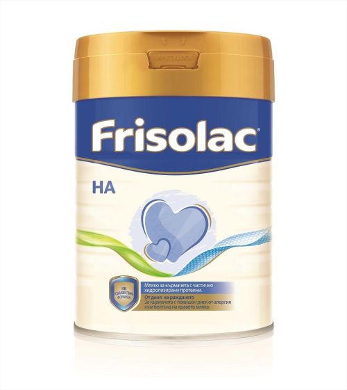 Frisolac HA - Хипоалергенно мляко за кърмачета 0-6 месеца, 400 гр.