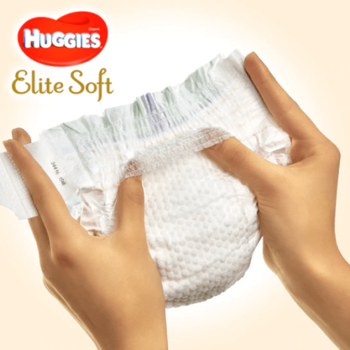 Бебешки пелени Huggies Elite Soft 4, 8-14 кг., 60бр.
