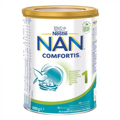 Nestlé® NAN ® Comfortis 1 -  Мляко за кърмачета от момента на раждането до 6 месеца, 800 гр.
