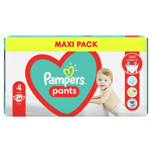 Пелени - гащички Pampers Pants 4, 9-15 кг. 48 бр.