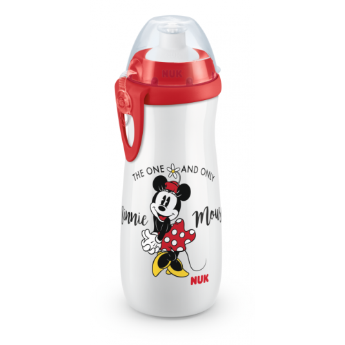 Чаша NUK Sports cup - Minnie Mouse 450 мл.,червена