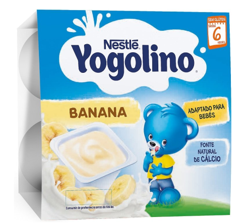 Млечен десерт Nestle Yogolino банан 6+ месеца - 4 броя по 100 гр.