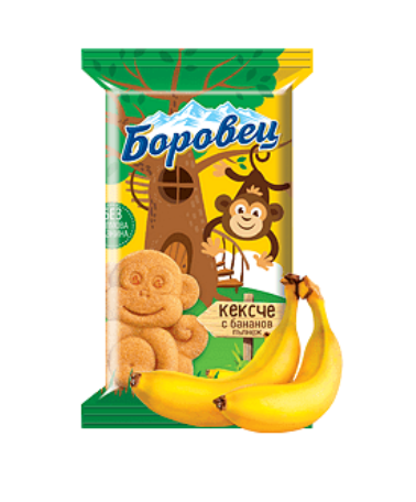 Кексче с бананов пълнеж Боровец - 30 гр.