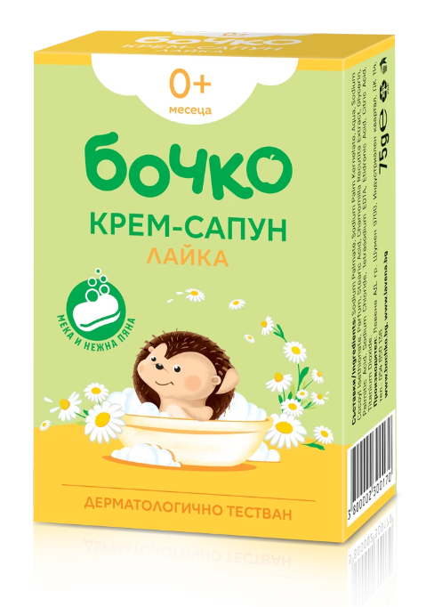 Крем-сапун лайка Бочко - 0+ месеца, 75 гр.