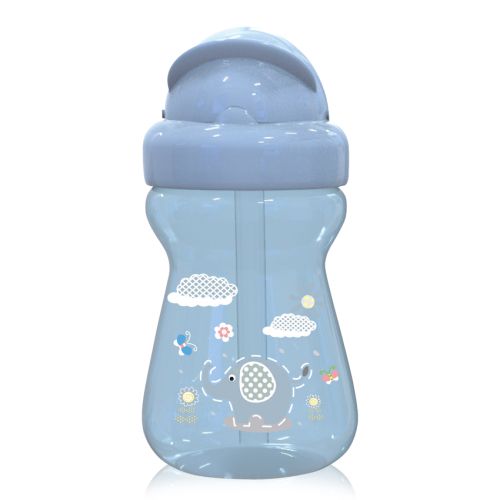 Мини спортна бутилка Lorelli Baby Care Animals - 200 мл., 6+ месеца, Moonlight Blue
