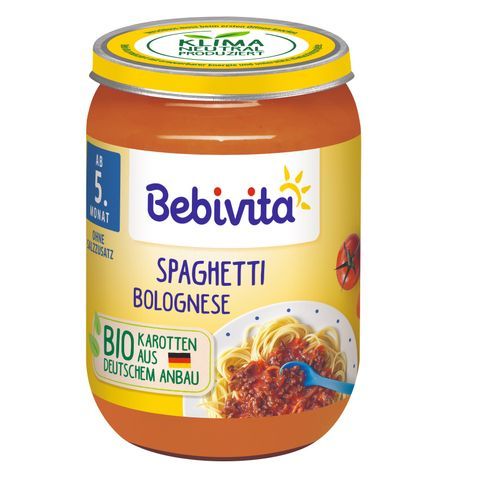  Пюре Био спагети Болонезе Bebivita - 5+ месеца, 190гр.