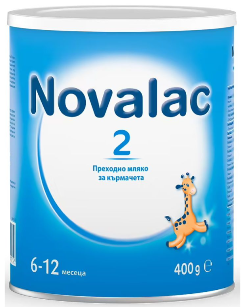 Novalac 2 Преходно мляко за кърмачета от 6 до 12 месеца, 400 гр.