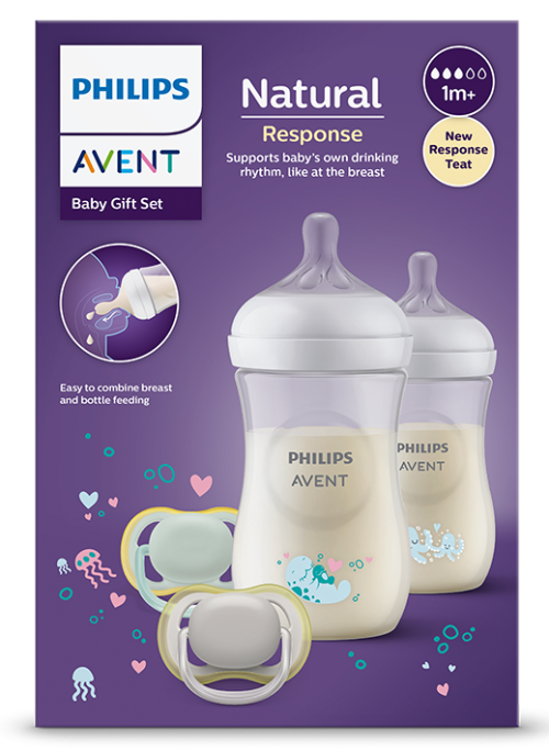 Подаръчен комплект за бебе Philips Avent Natural Response SCD837/11