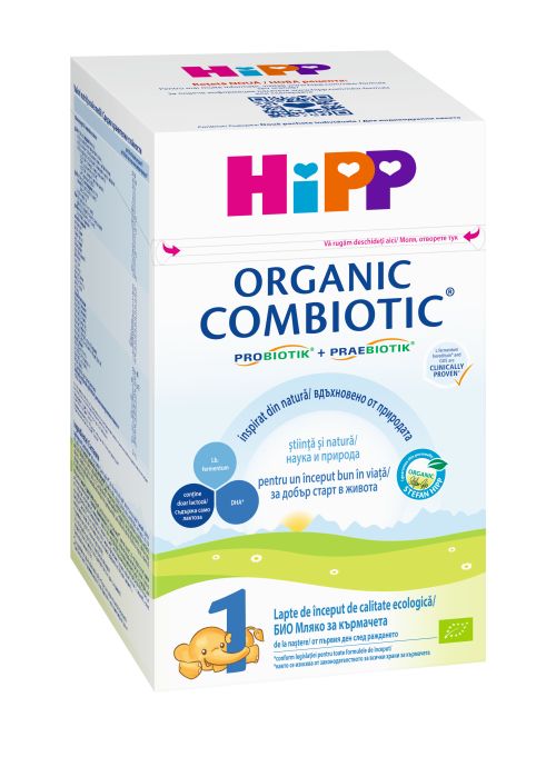 HiPP Organic Combiotic 1 - Мляко за кърмачета от 0 до 6 месеца, 800 гр.