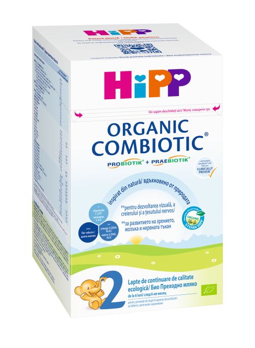Hipp Organic Combiotic 2 - Преходно мялко от 6 до 12 месеца, 800 гр.
