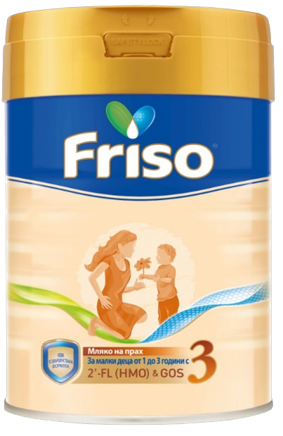Frisolac 3 - Адаптирано мляко от 1 до 3 години, 400 гр.
