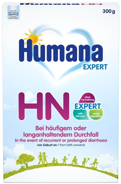 Humana HN Expert - Диетична храна за специални медицински цели при диария с банан - 300 гр.
