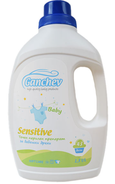 Течен перилен препарат Baby Sensitive -  Ганчев 0+ месеца 1,3л.