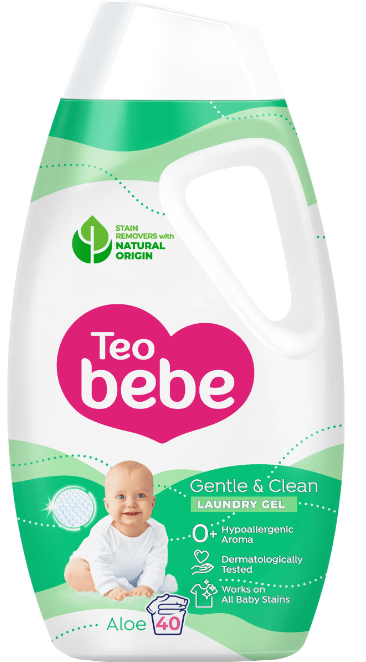 Течен перилен препарат с алое Тео Bebe Gentle & Clean Aloe, 1,8 л.