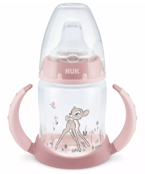 NUK First Choice РР Шише Temperature Control 150мл. със силиконов накрайник за сок, 6-18 месеца Bambi