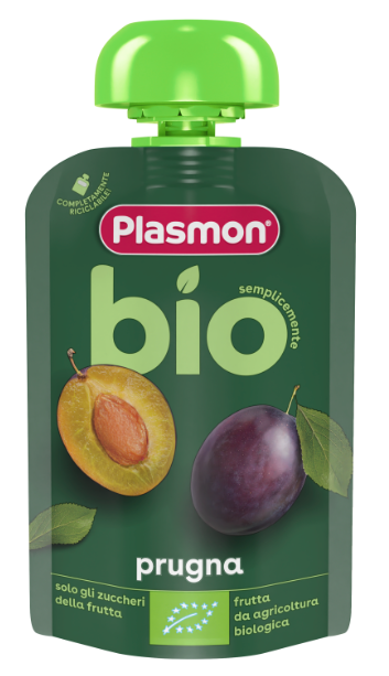 Плодова закуска Био слива Plasmon - 6+ месеца, 100 гр.