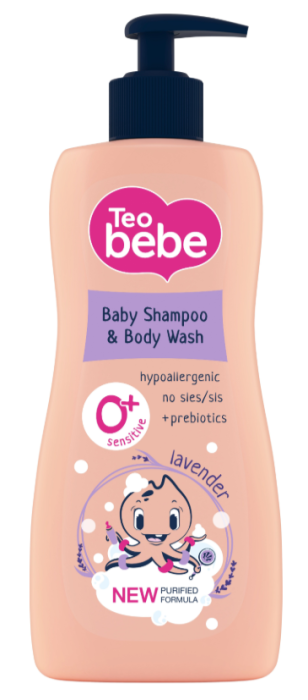 Гел за коса и тяло с лавандула Teo bebe - 400 мл.