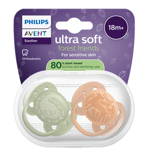 Philips Avent Ultra Soft комплект залъгалки 18+ месеца, SCF093/06